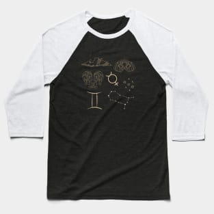 Gemini Zodiac. Baseball T-Shirt